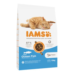 Iams croquettes poisson de mer chat adulte 10kg