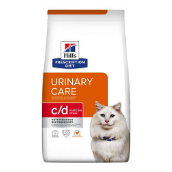 Hill's Prescription Diet C/D Multicare stress santé urinaire chat croquettes poulet 8kg