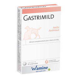 Wamine Gastrimild Petits animaux chiens et chats 30 comprimés