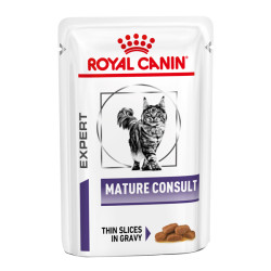 Royal Canin Mature Consult chat émincé sauce 12 sachets de 85gr
