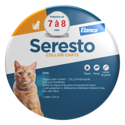 Seresto Collier Antiparasitaire Chats 2 colliers x 38cm